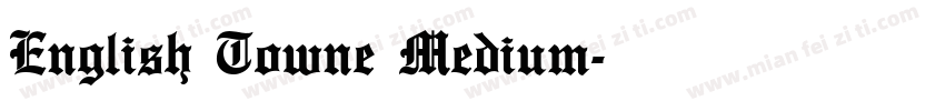 English Towne Medium字体转换